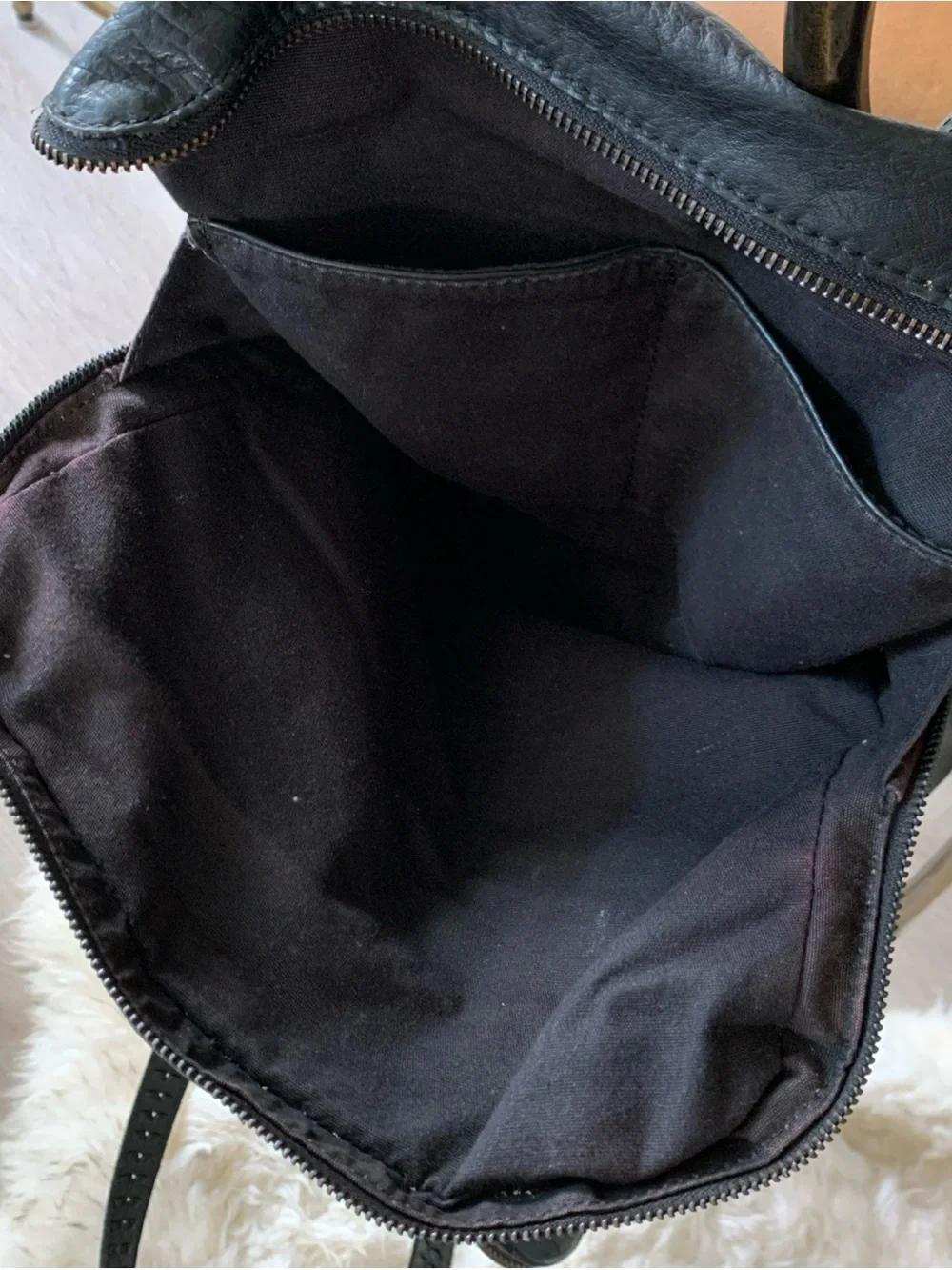 Liebeskind Black Leather Kayla Large Satchel Bag